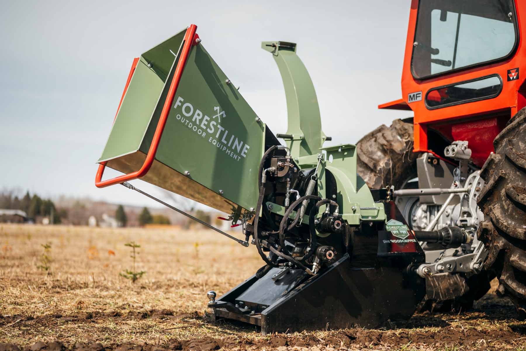 ForestLine DH8 8" PTO Wood Chipper with Dual Hydraulic In-feed - Image 2