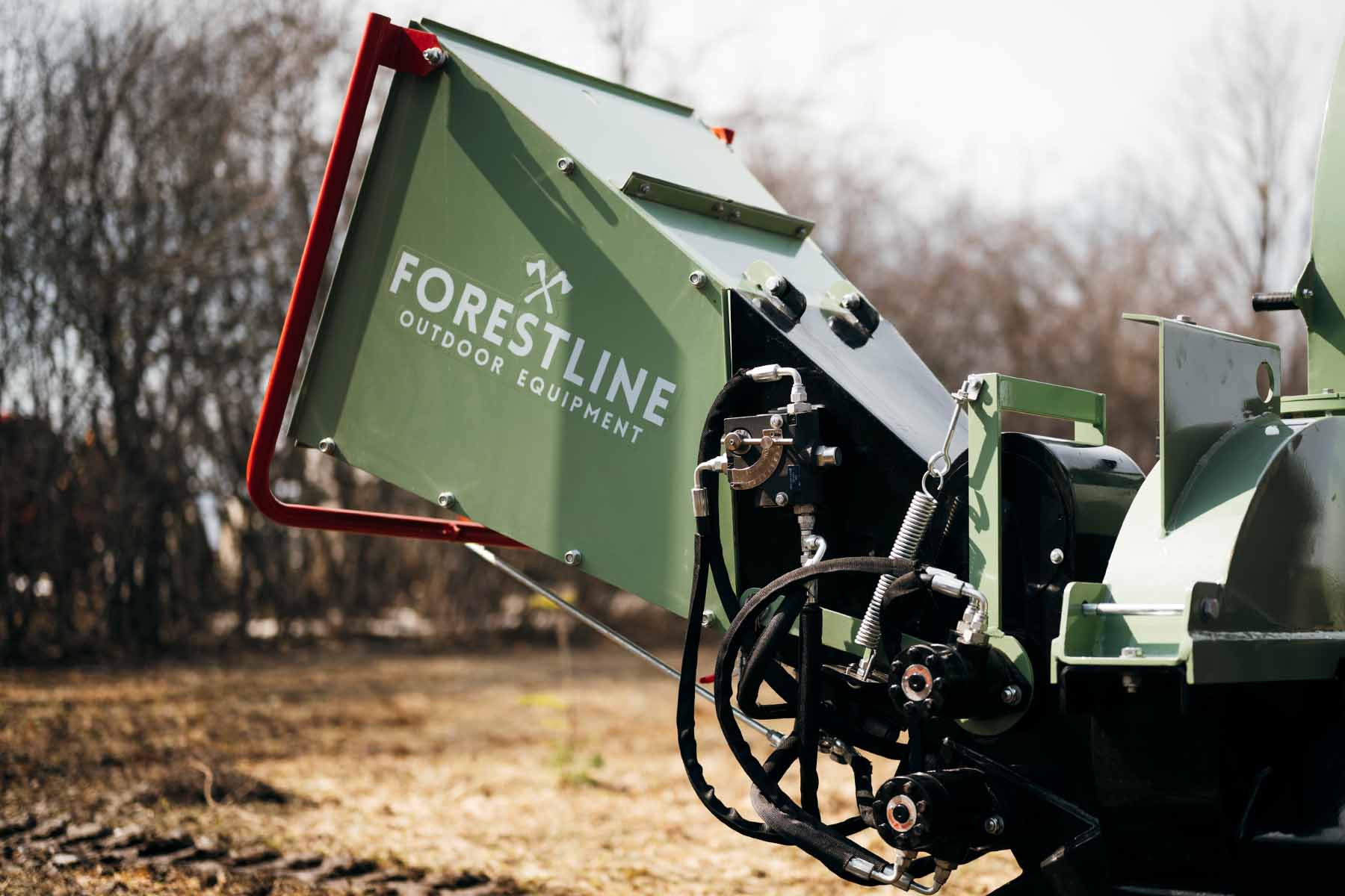 ForestLine DH8 8" PTO Wood Chipper with Dual Hydraulic In-feed - Image 4
