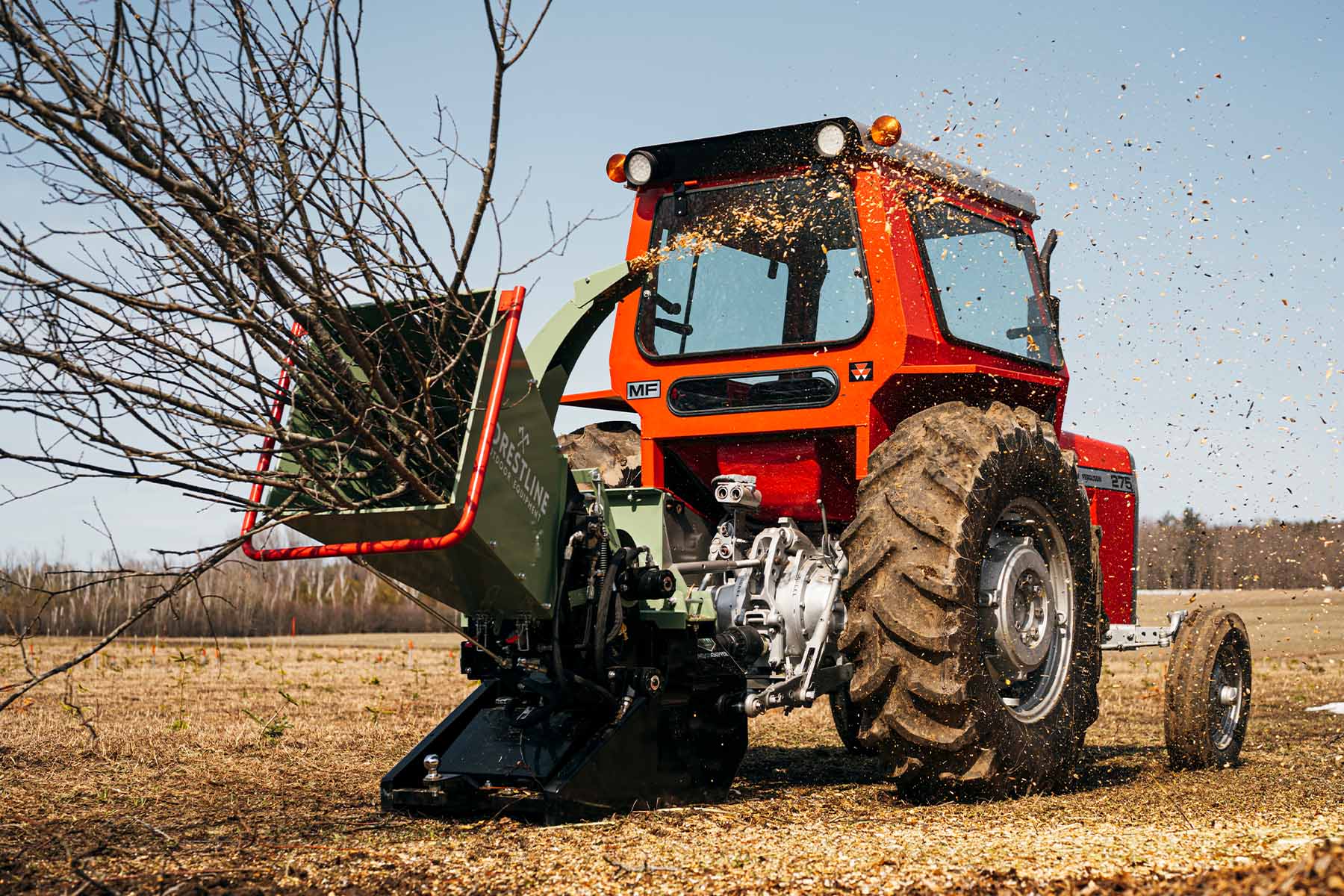 ForestLine DH8 8" PTO Wood Chipper with Dual Hydraulic In-feed - Image 6