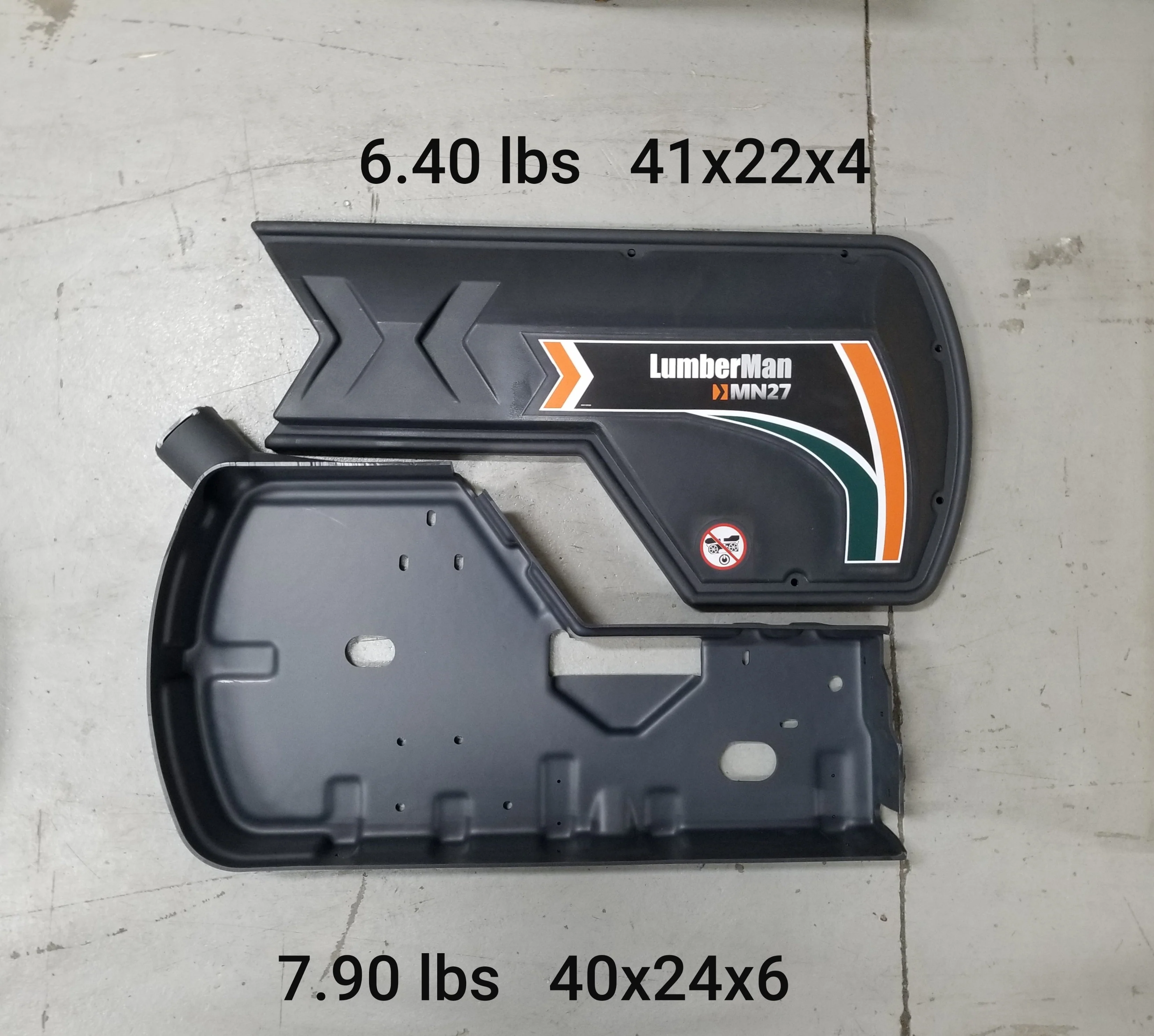 Guard (MN27) (Non-operator's side - Rear & Cover) (from 2021) - c/w Decals