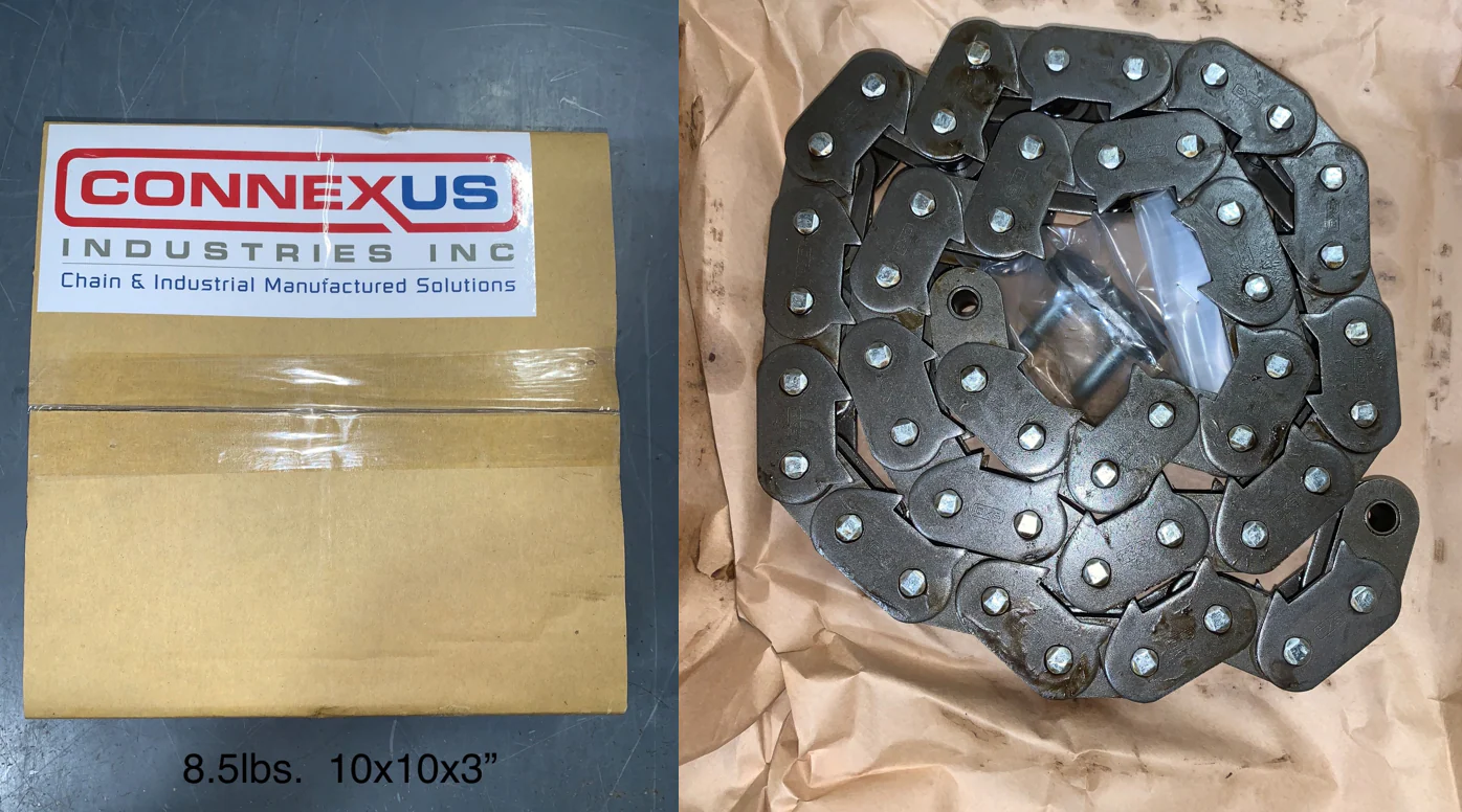 Hydraulic log turner - Chain (cottered connector link)