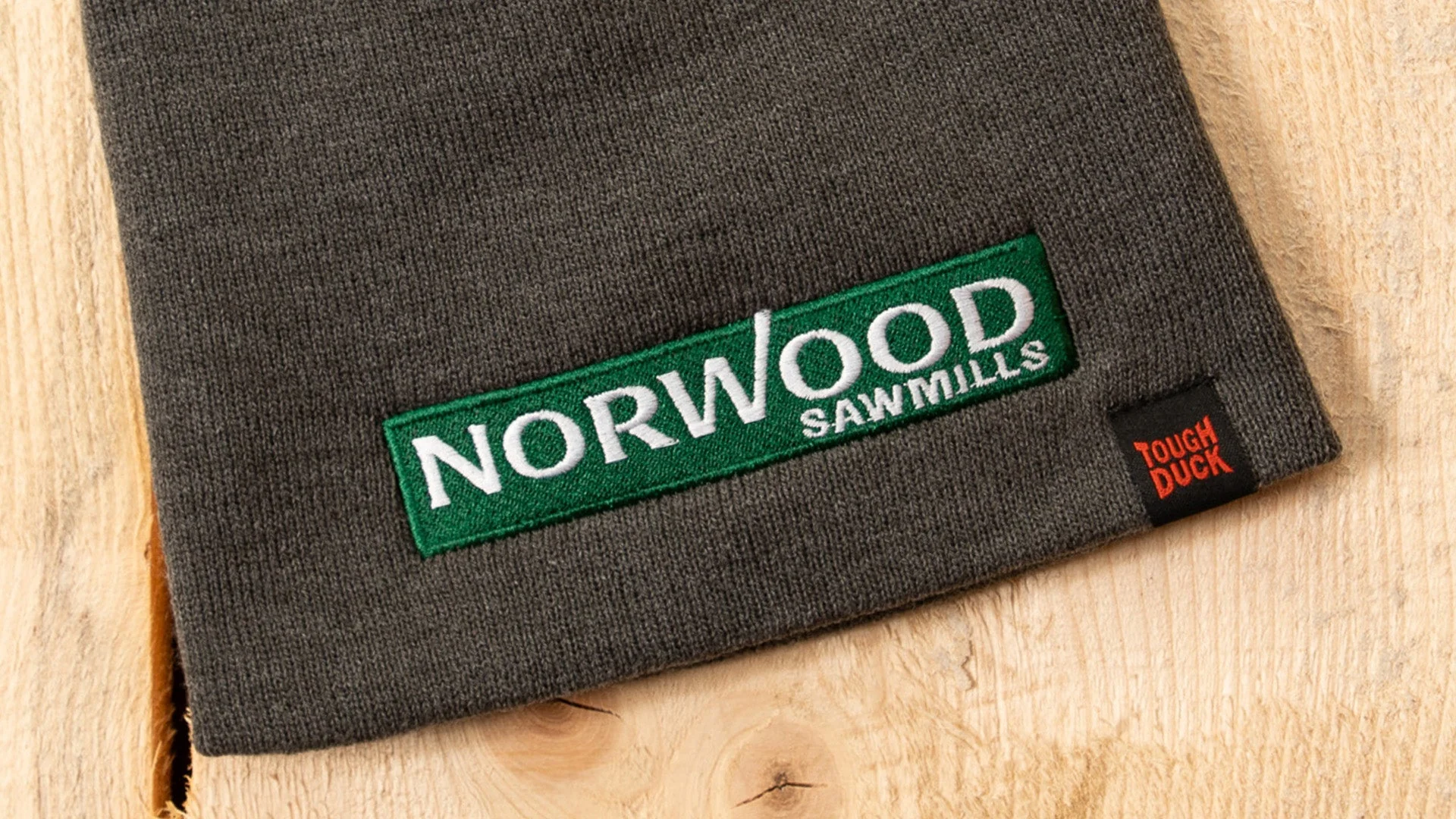 Norwood Knit Beanie by Tough Duck, Charcoal - 1 size - Image 3