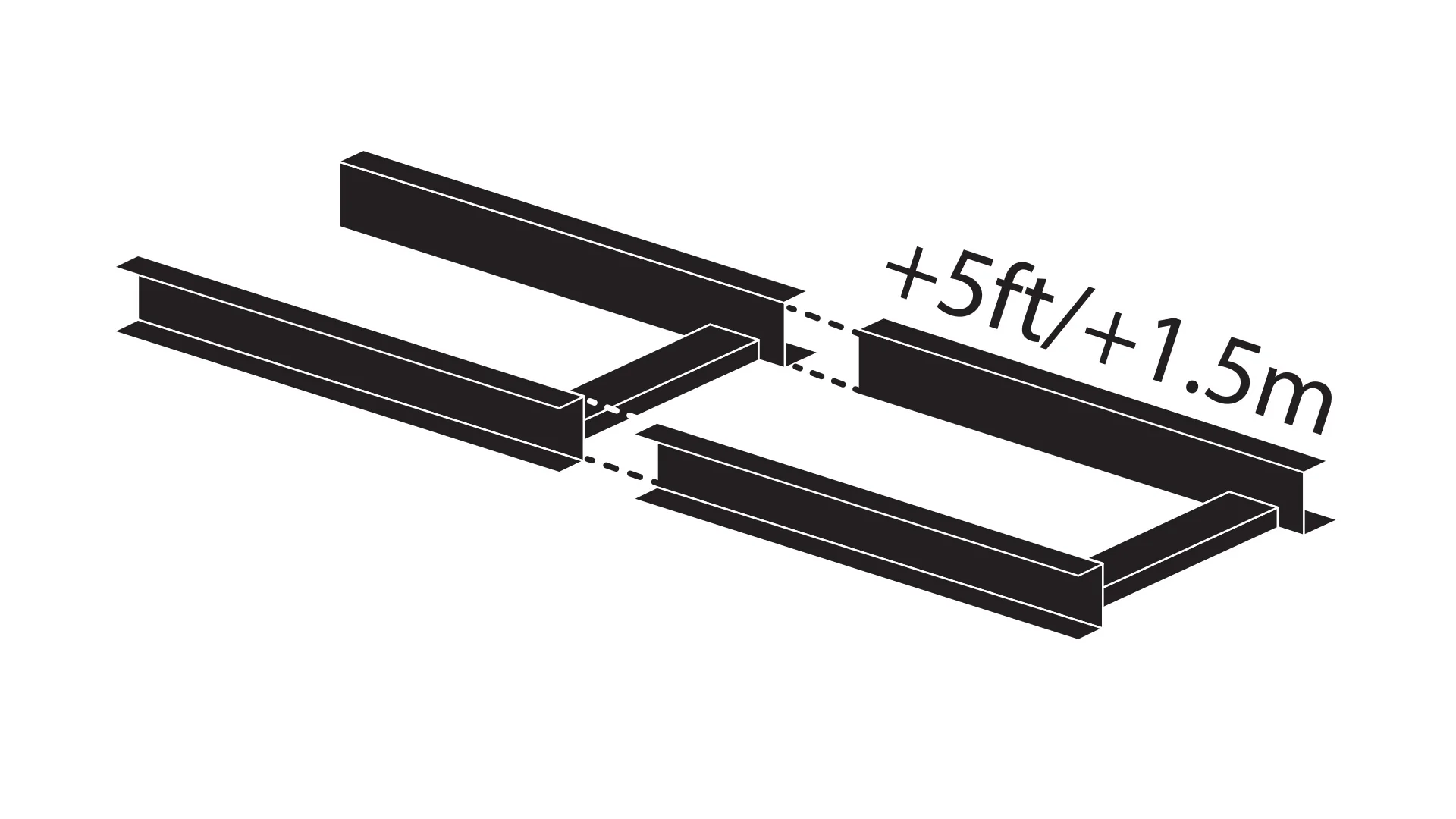 5 FT (1.52 m) Track System Extension for PortaMill - Image 3