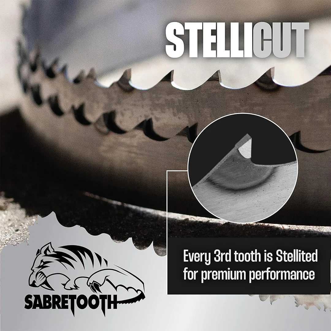 Stellicut Premium Tipped Bandsaw Sawmill Blades - 171" - Image 5